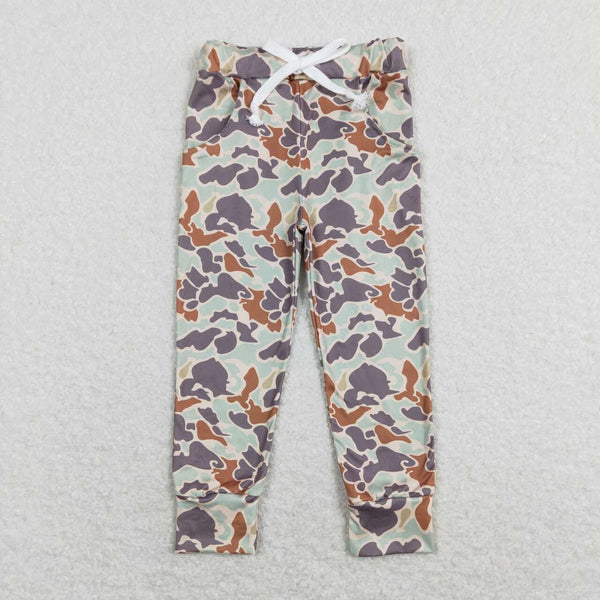RTS toddler clothes matching clothing camo print boy kids winter pant-2025.7.23