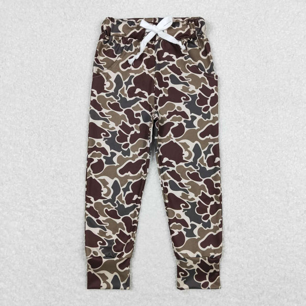 RTS toddler clothes matching clothing camo print boy kids winter pant-2025.7.23
