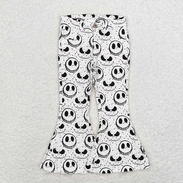 P0488 RTS baby girl clothes cartoon girl bell bottom pant jeans pant