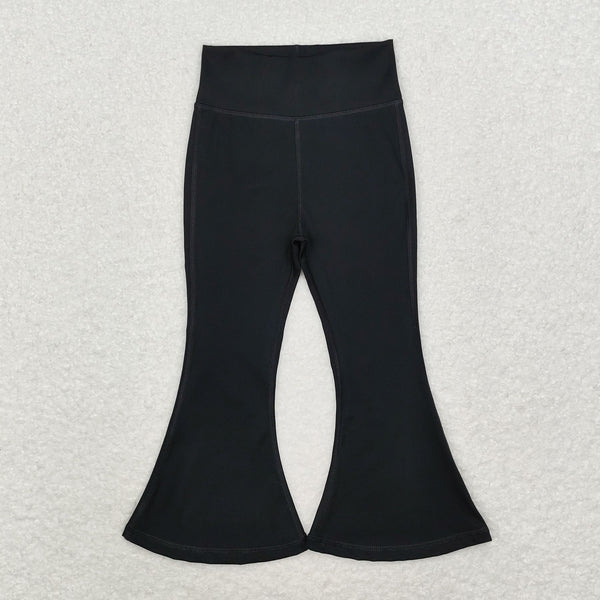 GLP2943 RTS girl clothes black leopard girl yoga winter set pants set