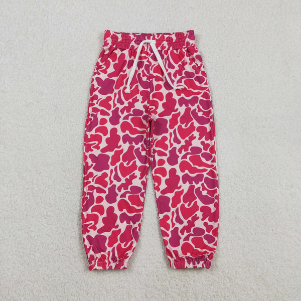 P0696 RTS baby girl clothes pink camo print girl winter pant