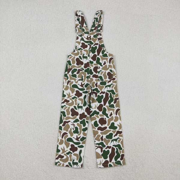 P0828 RTS toddler boy clothes camouflage boy winter overalls