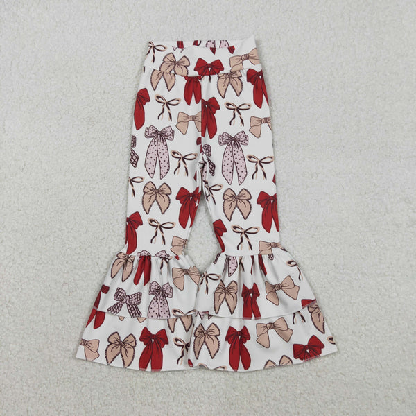 P0885 RTS baby girl clothes bows girl winter yoga pant