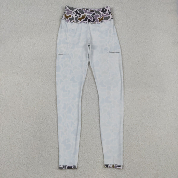 P0898 RTS adult women yoga pants atheletic camo pant