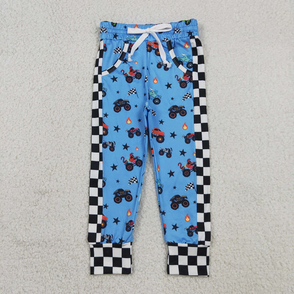 P0950 RTS baby girl clothes blue tractor girl winter pant