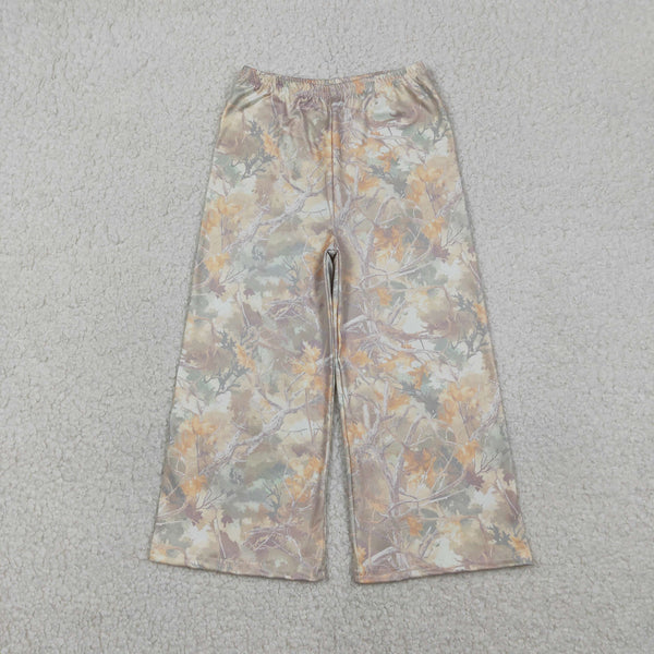 P1019 RTS  kids girl clothes leaves winter pant hunting clothing winter bottom