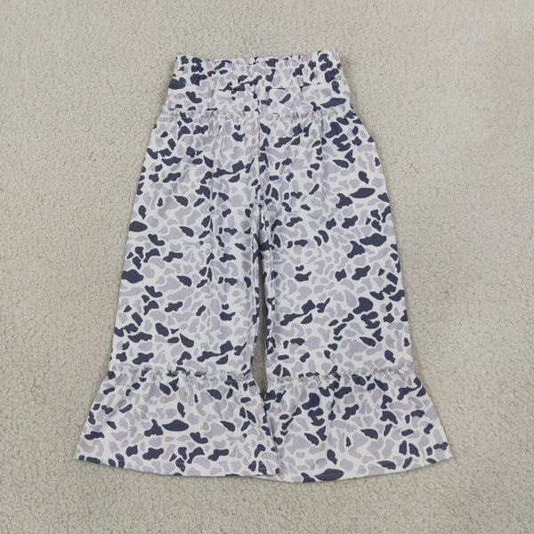 RTS P1054 baby girl clothes leopard print flare pant