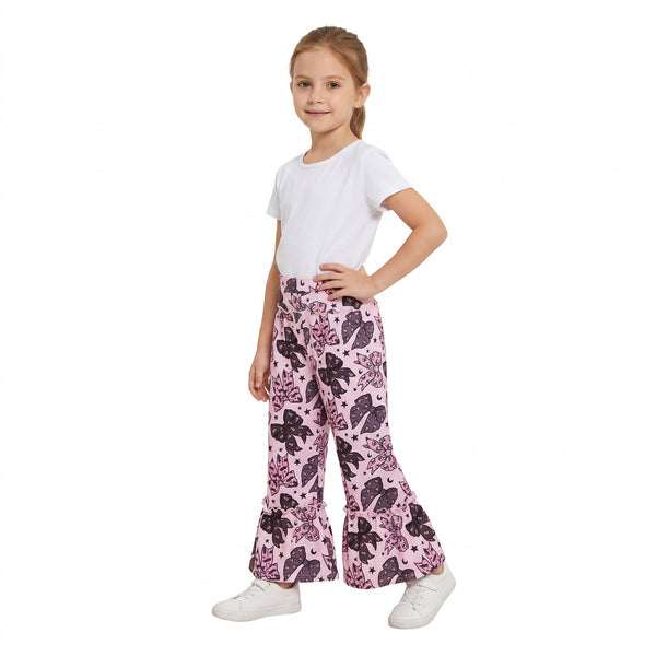 RTS P1069 baby girl clothes halloween butterfly print long pant