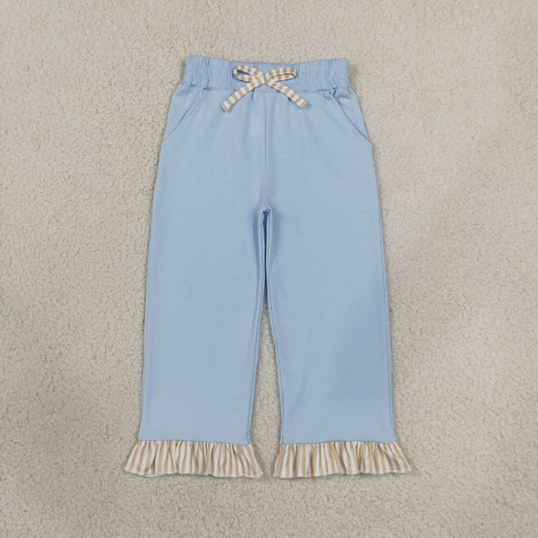 RTS P1152 toddler girl clothes cotton long fringe pants