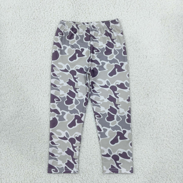 RTS P1191 toddler boy clothes grey camo print long pants boy winter bottom
