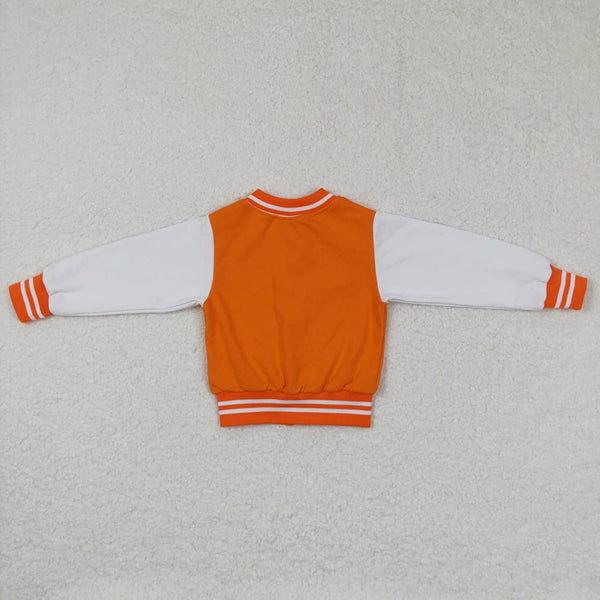 BT0268 baby boy clothes boy winter coat orange jacket