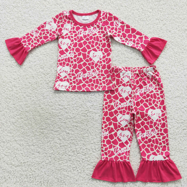 GLP0653 baby girl clothes pink girl winter pajamas set-promotion 2025.1.11 $5.5