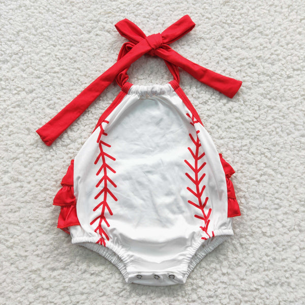 SR0327 baby girl clothes baseball summer bubble