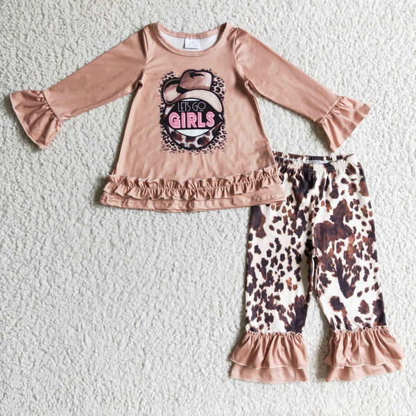 GLP0345 baby girl clothes let's go girls winter outfits