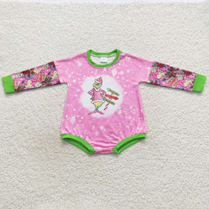 LR0439 baby girl clothes girl christmas bubble