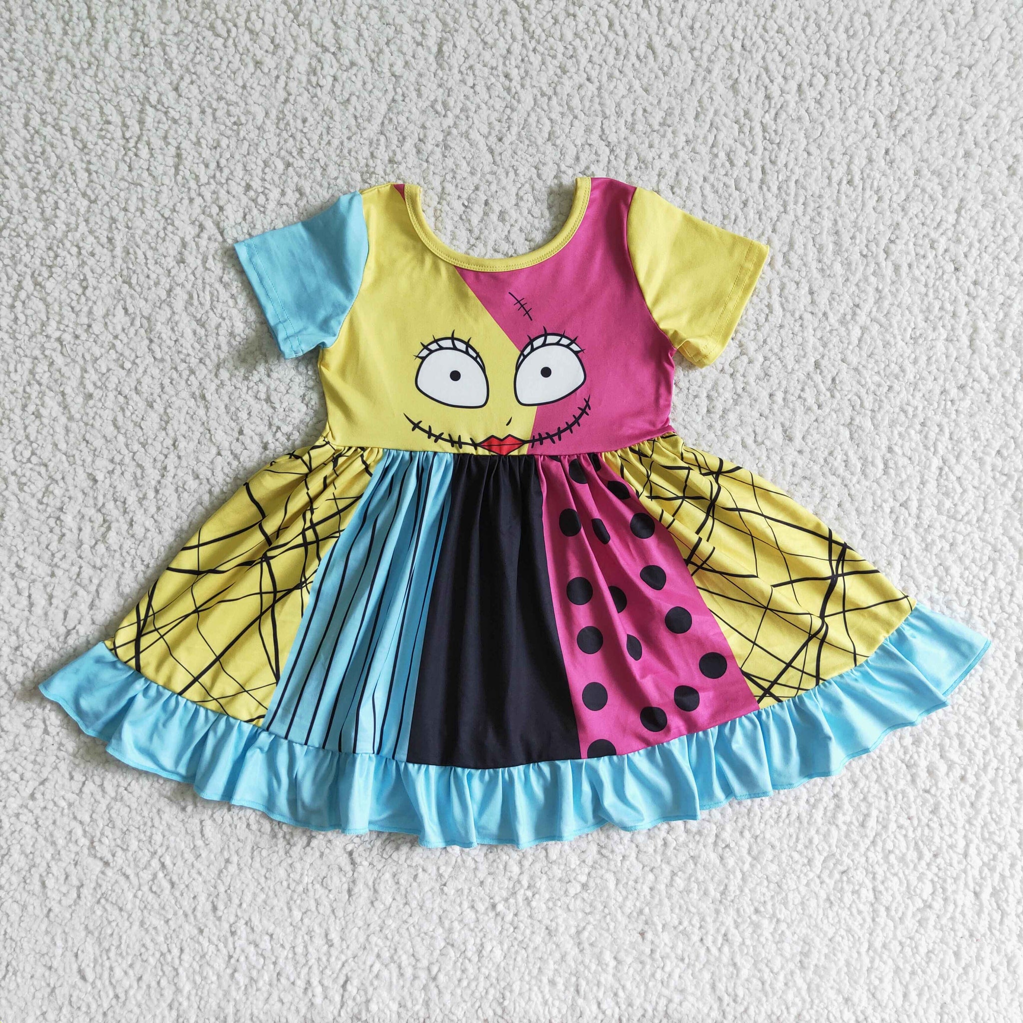 GSD0130 girl halloween short sleeve dress