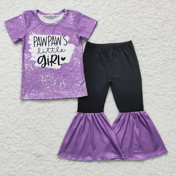 GSPO0244 baby girl clothes purple fall spring outfits