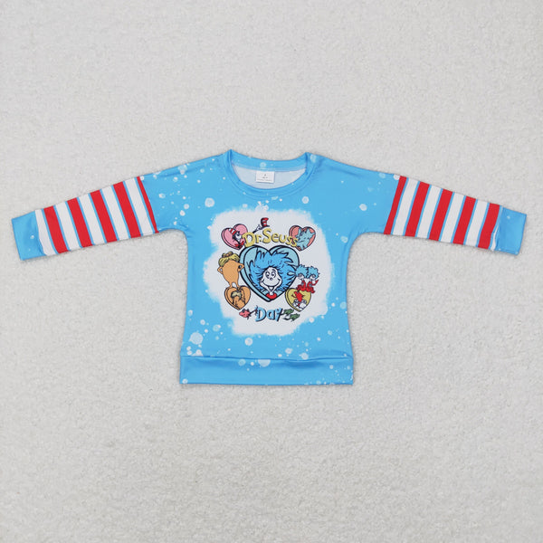 BT0412 kids clothes boys dr.seuss winter shirt