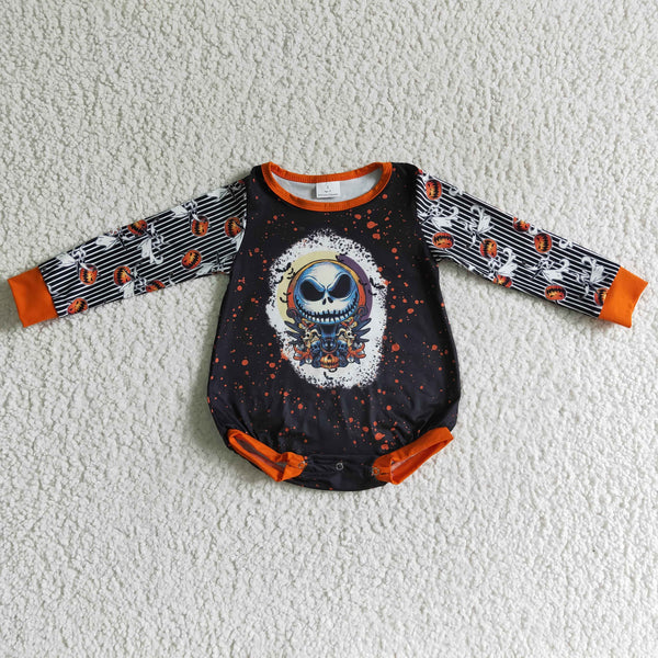 LR0144 halloween baby girl long sleeve bubble