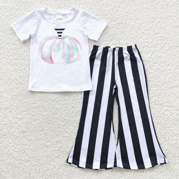 A7-5 toddler girl clothes pumpkin girl fall outfit girl halloween outfit-promotion 2025.8.30 $2.99