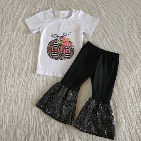 C4-14 baby girl clothes sequin thankful thanksgiving outfits--promotion 2024.10.19 $2.99