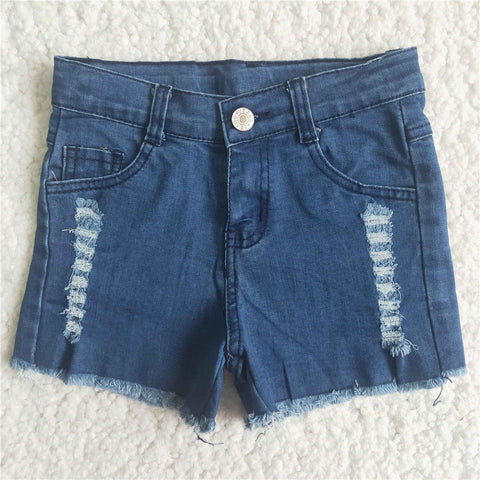 girl clothes summer blue denim shorts