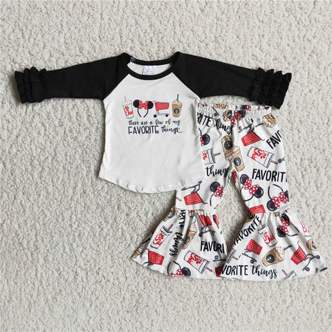 6 B7-19 girl cartoon white winter long sleeve set--promotion 2024.12.21 $2.99