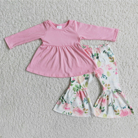 6 A24-27 baby girl clothes pink floral girl winter outfit-promotion 2023.11.11