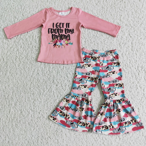 6 C7-17 baby girl clothes winter outfits  i get it from my mama--promotion 2024.12.21 $2.99