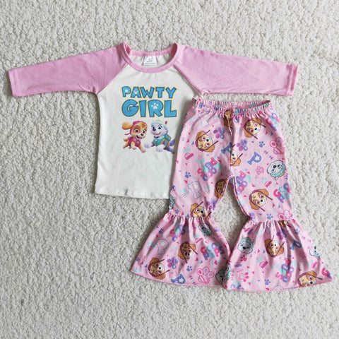 6 A6-2 girl cartoon pink god girl long sleeve set-promotion 2024.9.7 $2.99