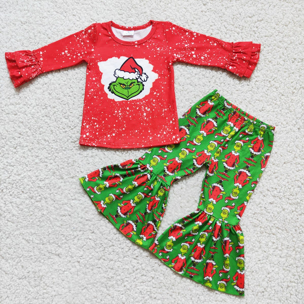 6 B6-37 baby girls clothes cartoon red girls christmas outfit-promotion 2024.10.26 $5.5