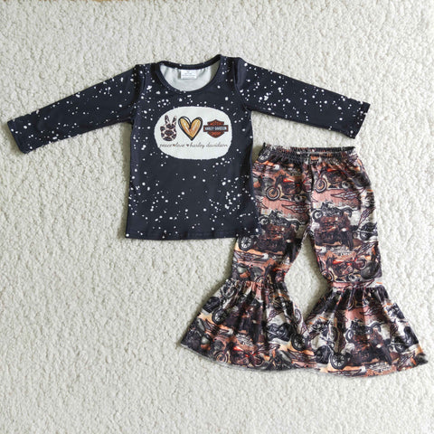 6 C10-40  baby girl clothes black winter long sleeve set--promotion 2025.1.11 $2.99