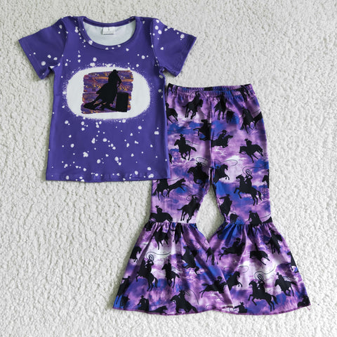 GSPO0203 purple western baby girl clothes spring fall outfits-promotion 2024.8.3 $5.5