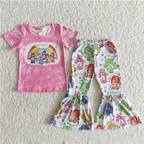 B4-22 baby girl clothes heart girl spring outfit toddler fall clothing set