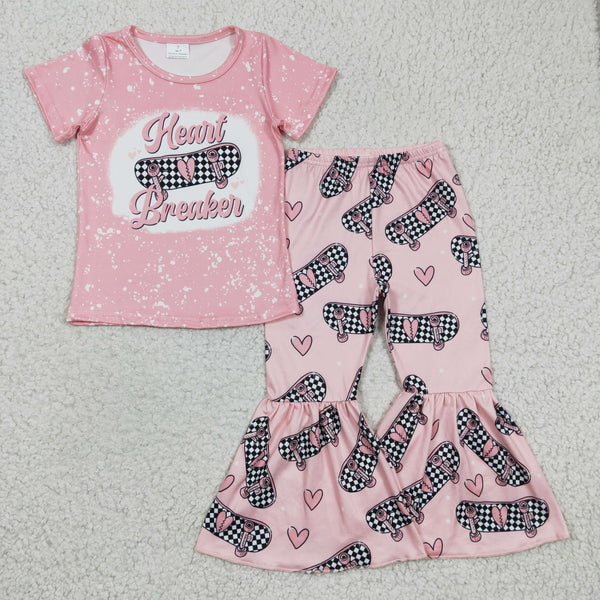 GSPO0320 baby girl clothes skateboard valentines day outfits-promotion 2025.4.12 $5.5