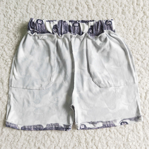 SS0001 Boy summer normal cow short(milk silk)