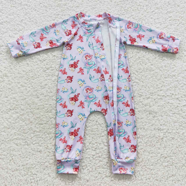 LR0459  baby girl clothes zipper winter romper