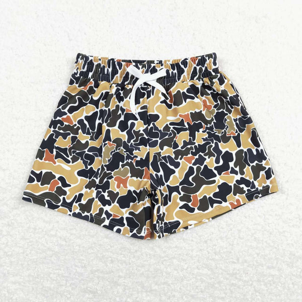 S0235 baby boy clothes beach wear boy summer swim short camo swim bottom