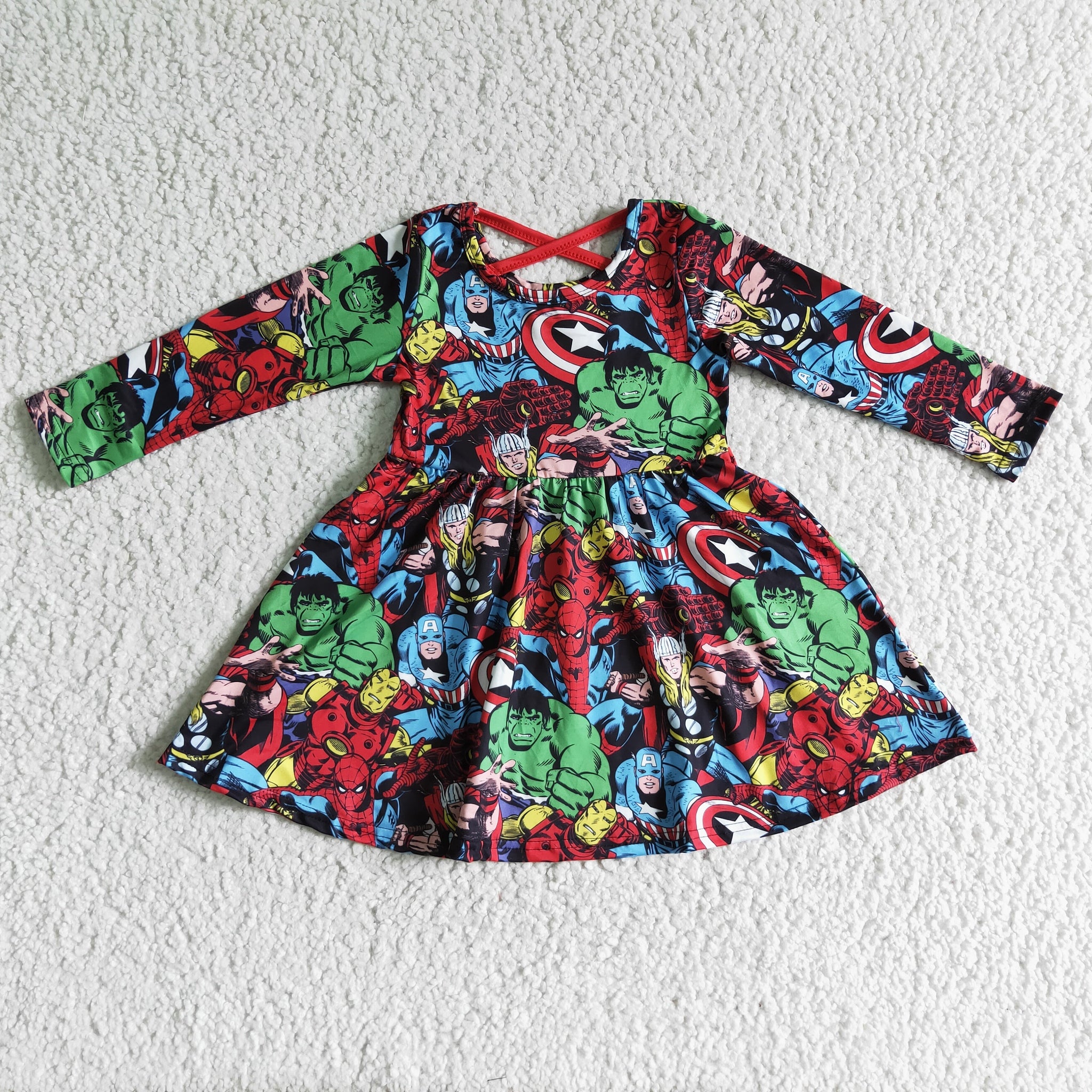 GLD0064 baby girl clothes cartoon long sleeve dress-promotion 2024.11.23 $5.5