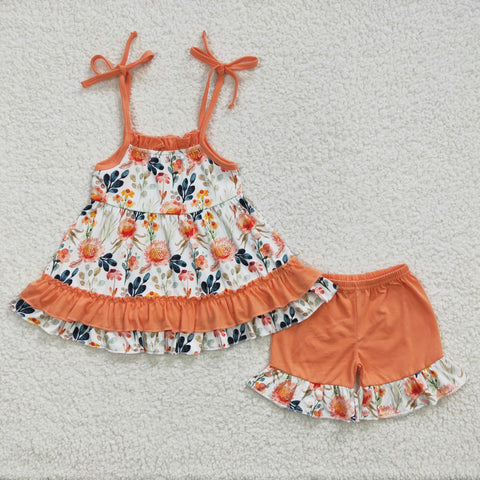 GSSO0194 baby girl clothes floral summer outfit-promotion 2024.6.8 $5.5