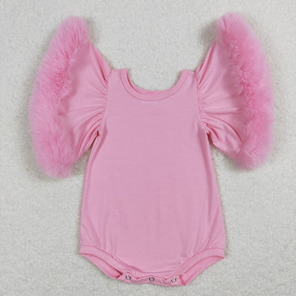 SR0583 baby girl clothes pink girl summer bubble pink valentines day bubble