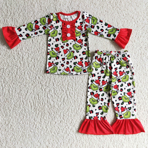 GLP0214 sleepwear cartoon christmas pajamas-promotion 2024.10.19 $5.5