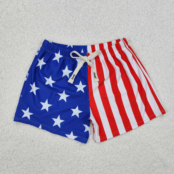 kids clothing RTS boys and girls summer matching 4th of July swim wear