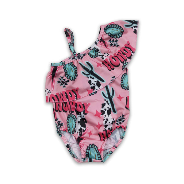 S0092 kids clothes girls summer swimsuit