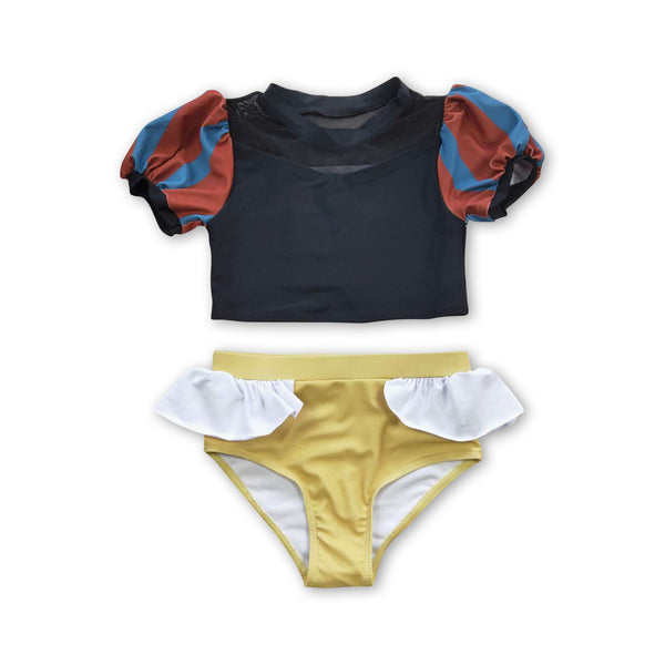 S0131 baby girl clothes princess swimsuit swimwear