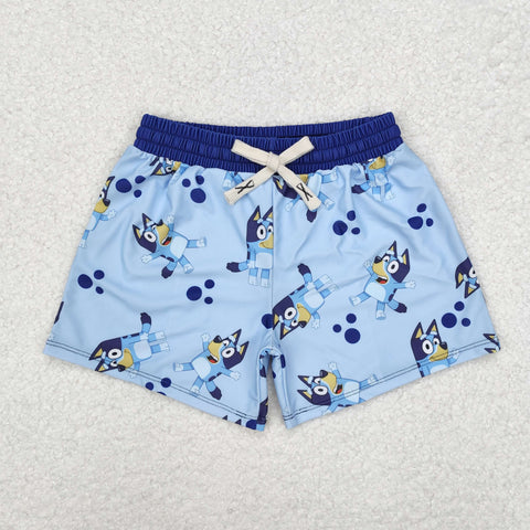 S0137 RTS toddler boy clothes cartoom dog boy swim shorts