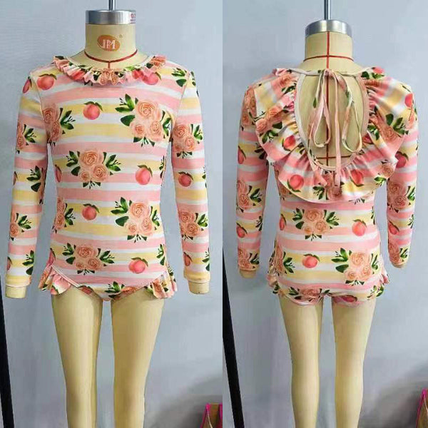 S0139 baby girl clothes girl swimwear toddler girl summer swimsuit 1