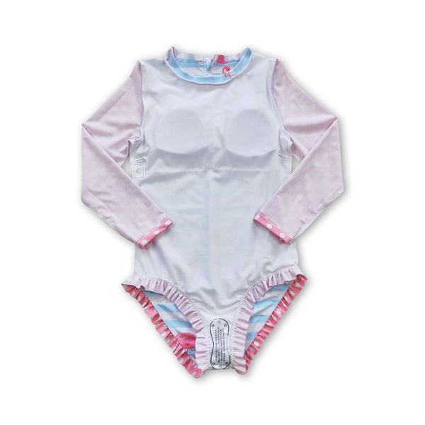 S0140 baby girl clothes flamingo girl swimsuit swimwear