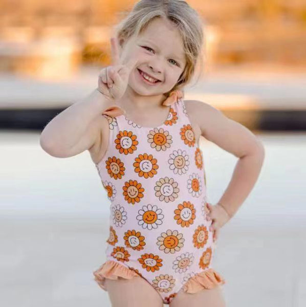 S0151 baby girl clothes girl swimsuit swimwear