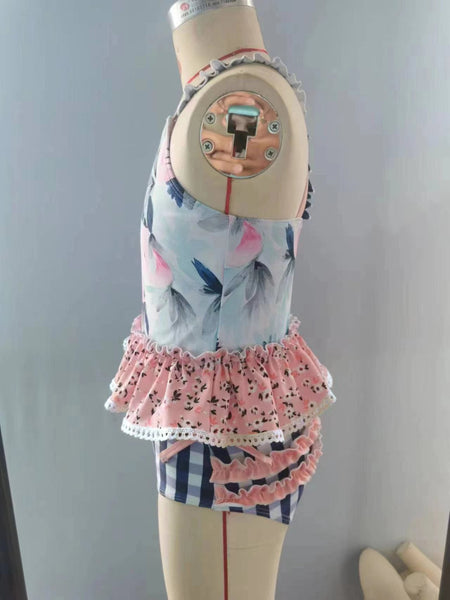 S0158  baby girl clothes girl swimsuit swimwear